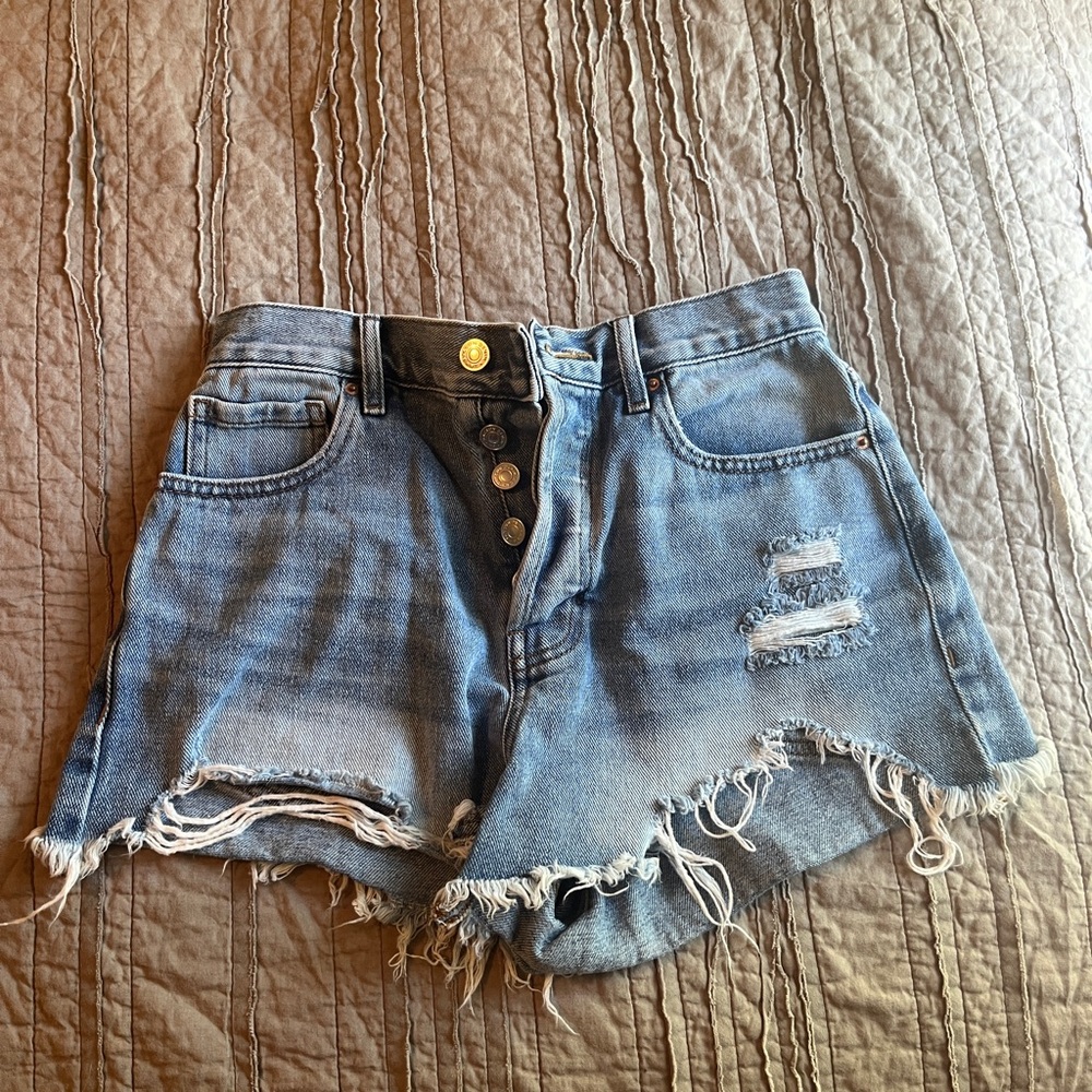 Pacsun Denim Distressed Women Shorts